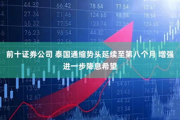 前十证券公司 泰国通缩势头延续至第八个月 增强进一步降息希望
